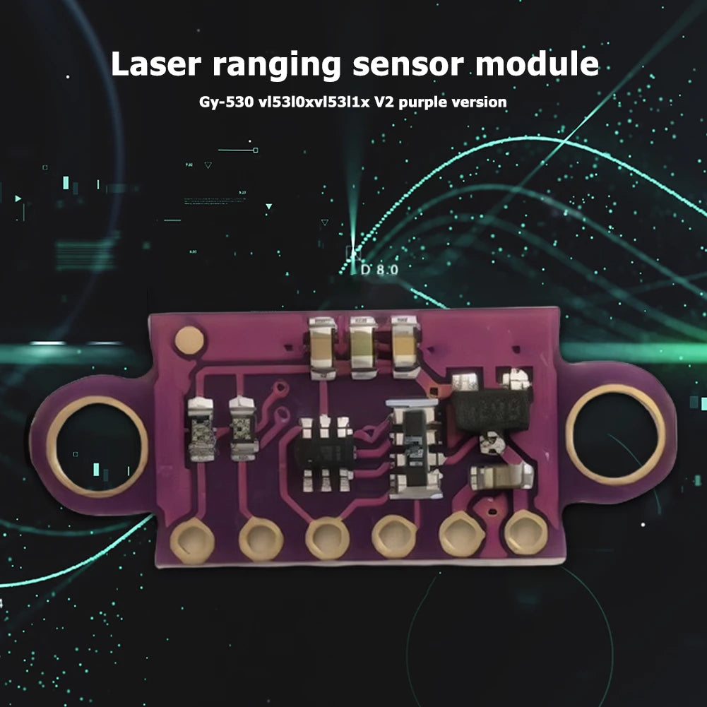 1-50PCS VL53L0X Time-of-Flight (ToF) Laser Ranging Sensor Breakout 940nm 3-5V GY-530 VL53L0X V2 Laser Distance Module IIC