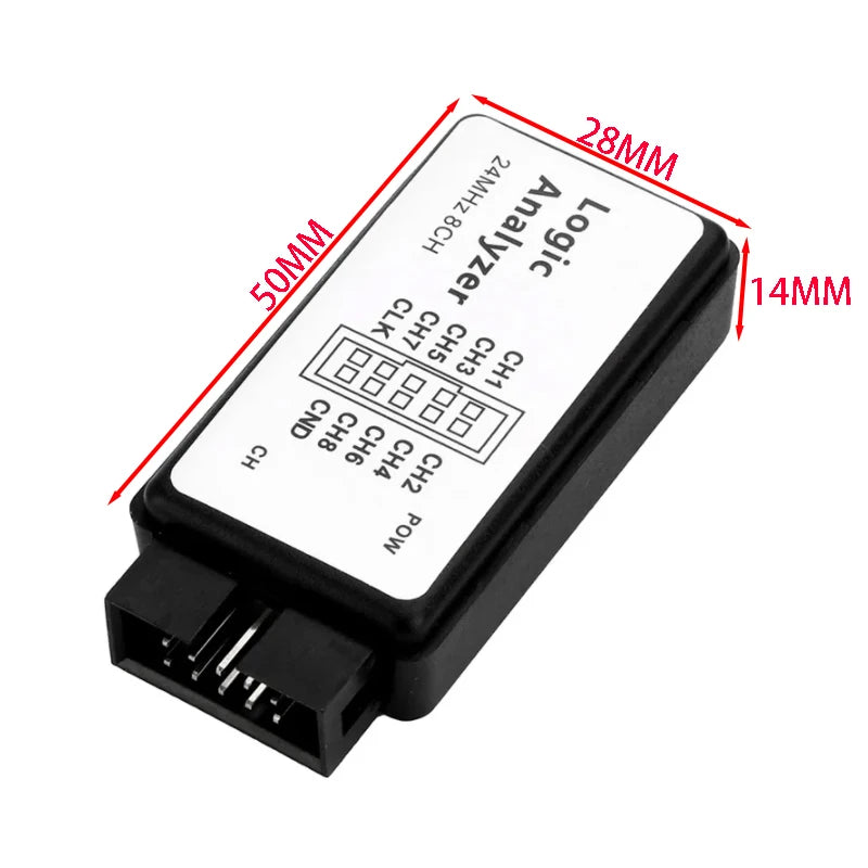 USB Logic Analyzer Microcontroller for ARM FPGA Debugger 24M Samples 8 Channels