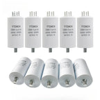 1Pcs CBB60 Starting Capacitor 450V AC 4uF 5uF 6uF 8uF 10uF 12uF Double Insert Screw for Air Compressor Water Pump