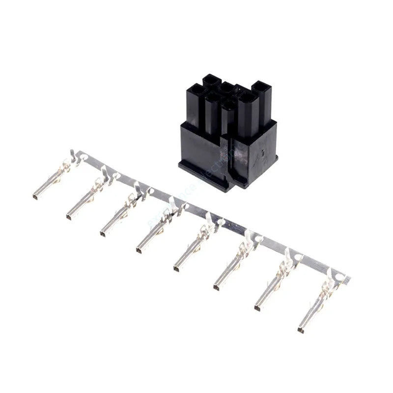 5 Sets 5557 GPU Power Connector 4.2mm Pitch 6+2Pin 8Pin Male Housing with Terminals PCI-E Graphics Card Power Cable Plug