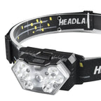 9 Led Strong Light Headlamp USB Rechageable Motion Sensor Headlight Portable Fishing Camping Outdoor Head Lamp 1200mah