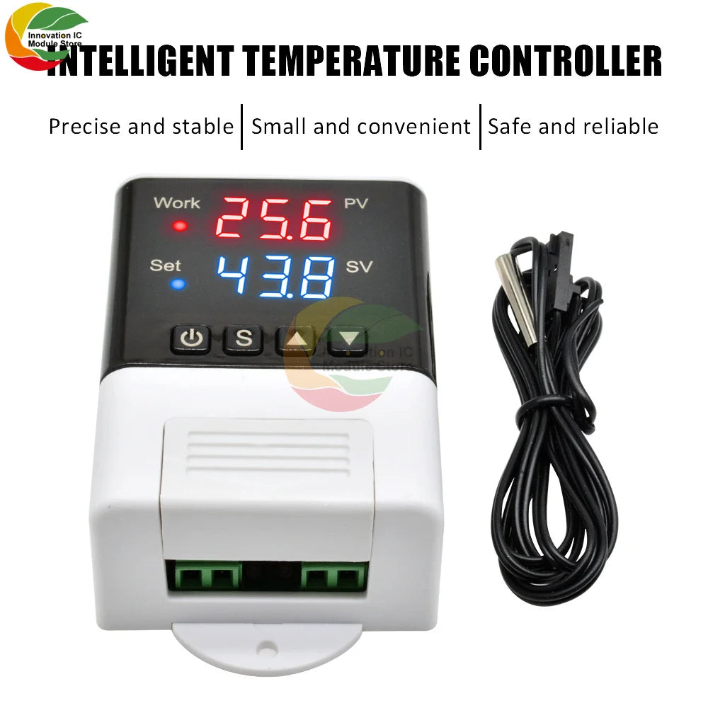 AC 110V 220V DTC2201 DTC1201 Temperature Controller Thermostat DS18B20 NTC Sensor APP Control For Smart Home