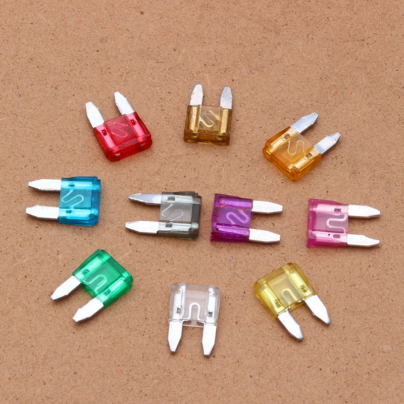 100/120pcs Car Blade Fuses Assortment Kit, Automotive Replacement Fuses Low Profile Mini Blade Fuses for Car Boat Truck