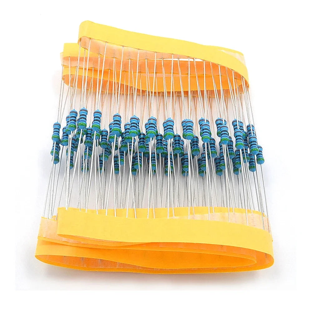 100Pcs 560 Ohm Resistors 1% 1/4W Cylinder Ideal Carbons Direct Insertion For LEDs Bulk Braiding Film Powerful Protection Circuit