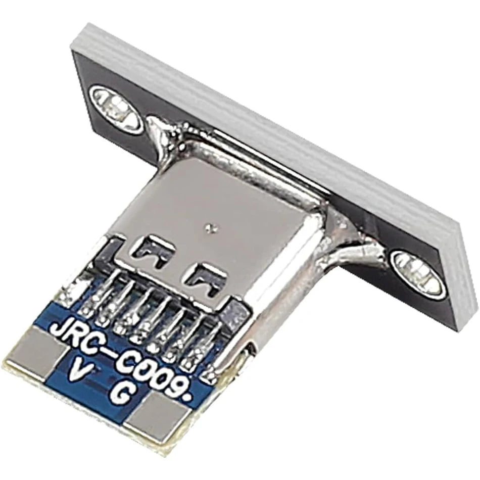 10pcs Type-C USB Jack 3.1 Type-C 2/4 Pin Female Connector Jack Charging Port USB 3.1 Type C Socket with Fixing Plate