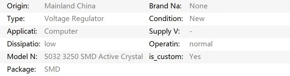 5pcs/lot 5032 SMD Active Crystal Oscillator 8.000MHz 8Mhz 12.000Mhz 12Mhz 24.000Mhz 24Mhz 25.000MHz 25Mhz 5.0*3.2mm 4Pin