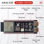 ESP32-S3 Development Boards with Expansion Adapter Kit 2.4G Wifi BT Module ESP32-S3-1 N8R2 N16R8 44Pin Type-C ESP32-S3