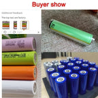 50 ~ 2000pcs PVC Heat Shrink Tubing 18650/21700/26650 Lithium Battery Films Pre-cut Shrinkable Sleeve Protect for Batteries Wrap