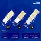 1-10pcs G9 LED Lamp Bulb AC 220V 3W 5W 9W 2835 SMD Ceramic Led Light for Chandelier Spotlight Replace Halogen Lamp
