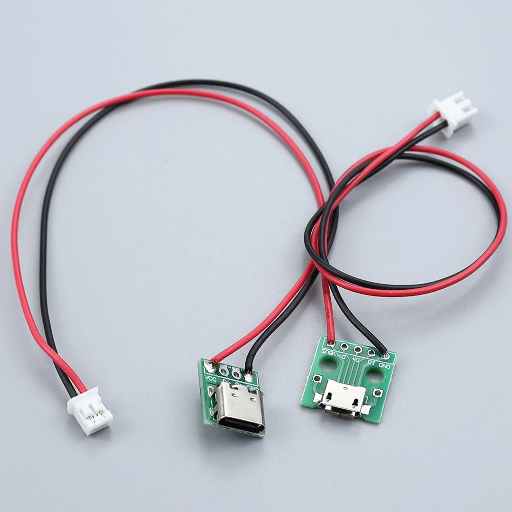 Type-c PCB with Cabel Converter Adapter Micro USB to DIP Female Connector Breakout Board Charging Cable Soldering Board Socket