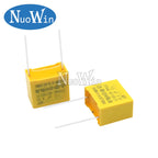 10pcs/Lot X2 Series 275VAC Polypropylene Film Capacitor 10MM/15MM/22.5MM/27.5MM 0.01UF 0.1UF 0.22UF 0.33UF 0.47UF 1UF 2.2UF
