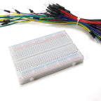 MB-102 830 Points Breadboard with 65pcs Jumper Wires Solderless PCB Prototype Board for Arduino DIY Kit