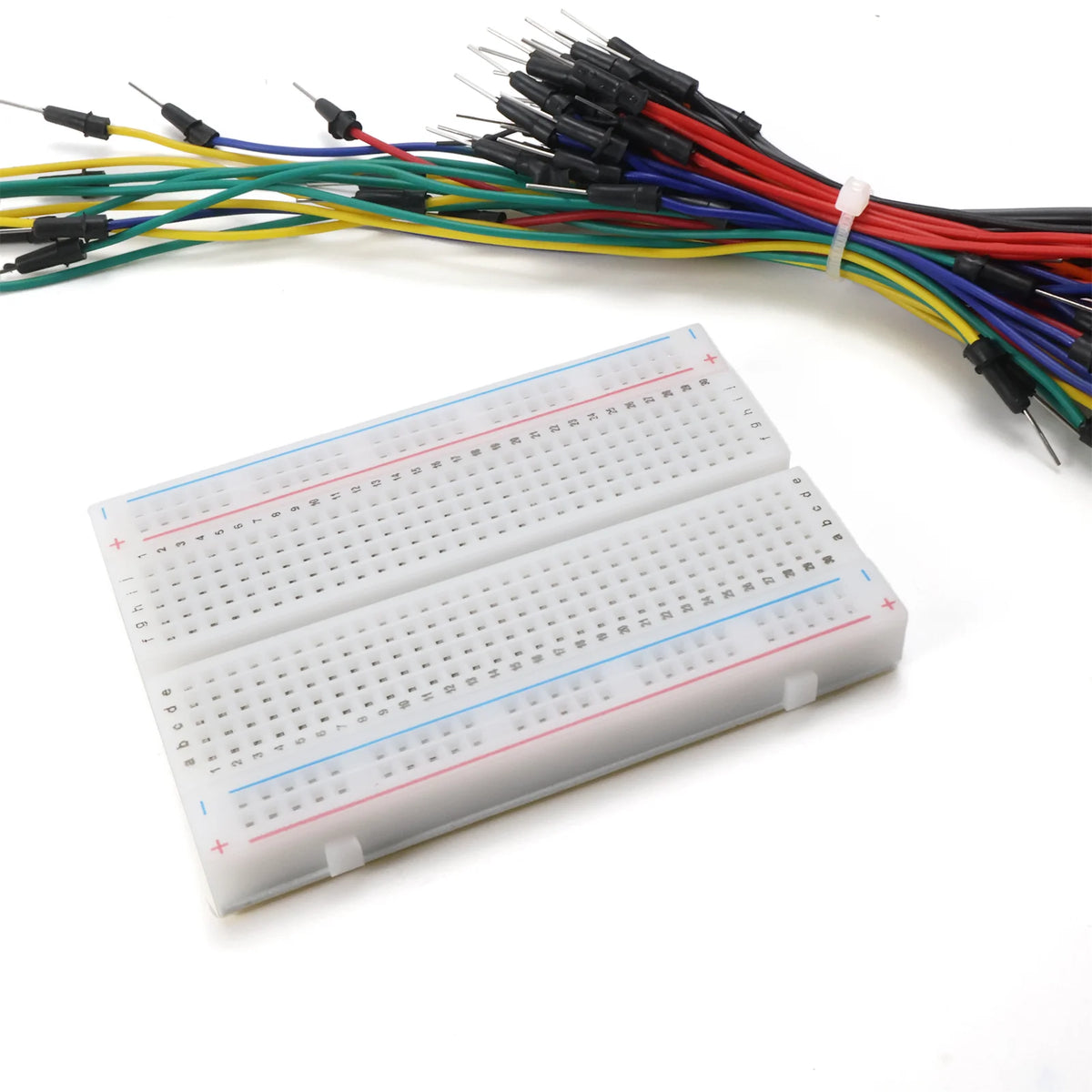MB-102 830 Points Breadboard with 65pcs Jumper Wires Solderless PCB Prototype Board for Arduino DIY Kit