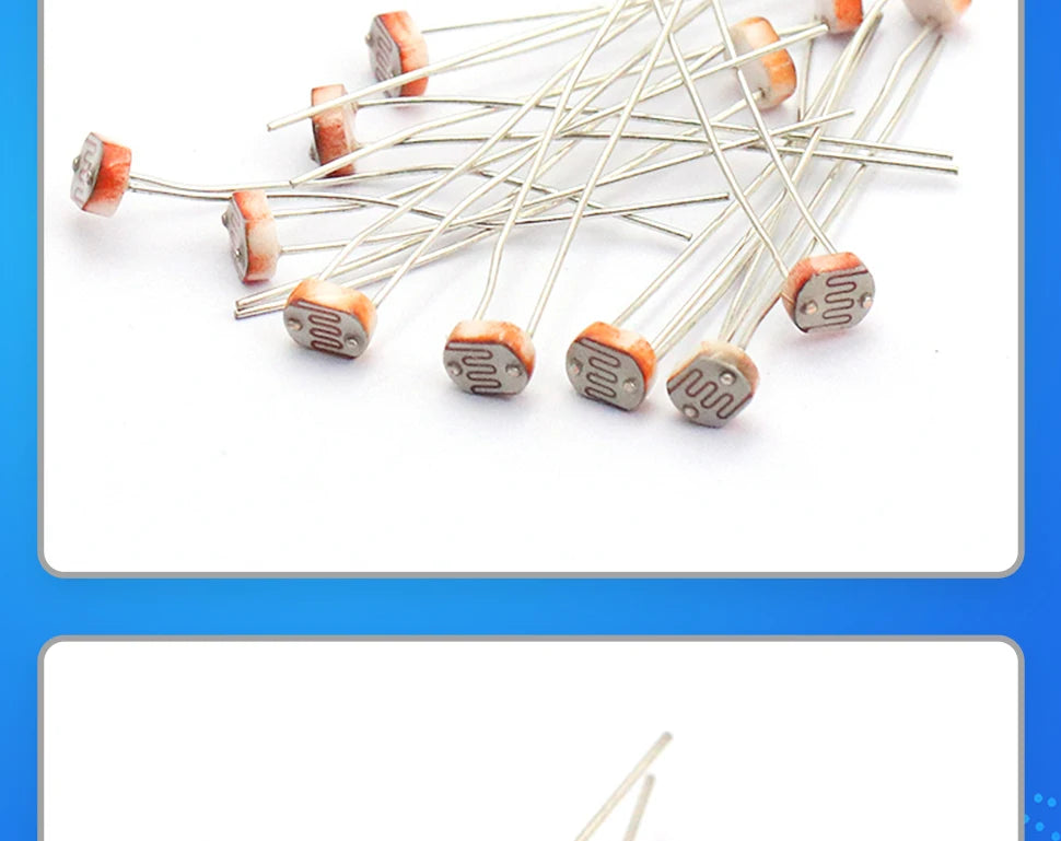 10PCS 5mm LDR Photo Light Sensitive Resistor Photoelectric Switch Sensor 5506 5516 5528 5537 5539 5549 12528  For Arduino