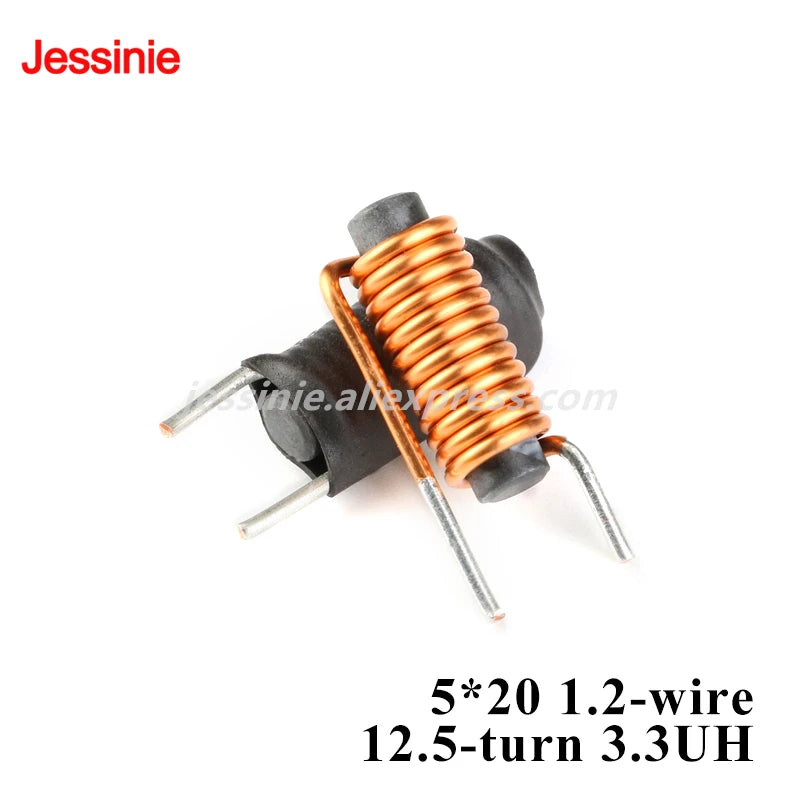 5pcs/1pc R Rod Common Mode Toroidal Inductor Coil 4x15mm 5x20 14x9x5 22x14x8mm 0.6-1.2mm Wire 3.3UH/2-10MHz 4-10A Power Filter