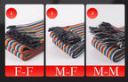 40pin Multicolored Dupont Jumper Wires 150cm 200cm 300cm (Male-Female, Male-Male, Female-Female) for Breadboard Arduino Projects