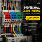 UKK 80A-500A High Current DIN Rail Power Distribution Block One Input Multiple Output Electrical Terminal Connector ```