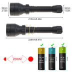 T50 Infrared IR Flashlight Long Range Zoomable 940nm LED Range Radiation Tactical Flashlight Torch with Night Vision for Hunting