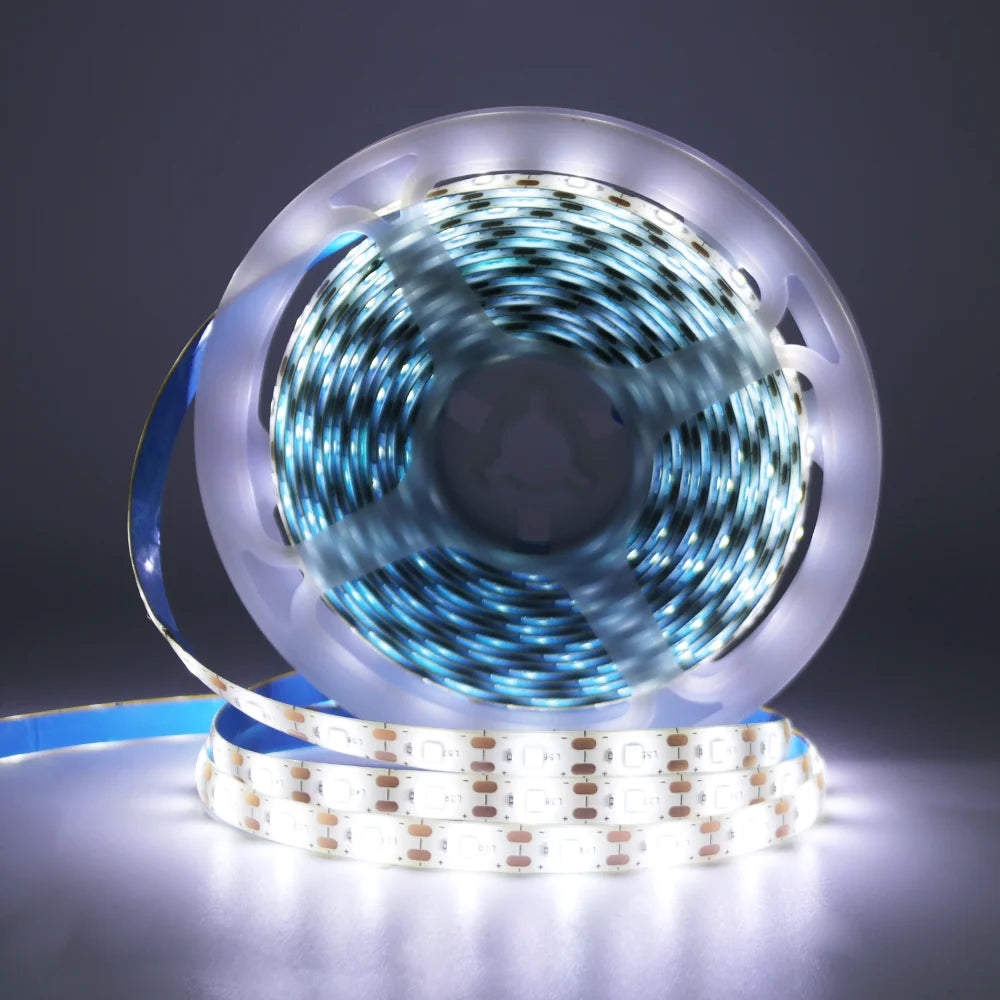 5V USB LED Strip Light Battery Power SMD 2835 3528 60LED 0.5m 1m 2m 5m Cold White Warm Blue Ribbon Cabinet Lights Night DC5V