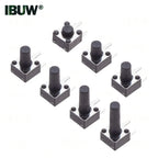 50PCS 4.5*4.5mm Momentary Tact Switch Push Button Switch  Micro Switch For TV/Home Use Button 4.5*4.5*3.8 3PIN 3 5 6 7 8 MM
