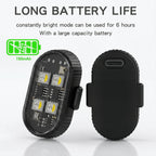 RGB LED Strobe Light Motorcycle LED Flash Wireless Remote Control Aircraft Airplane Helicopter Warning Lights with USB Charging