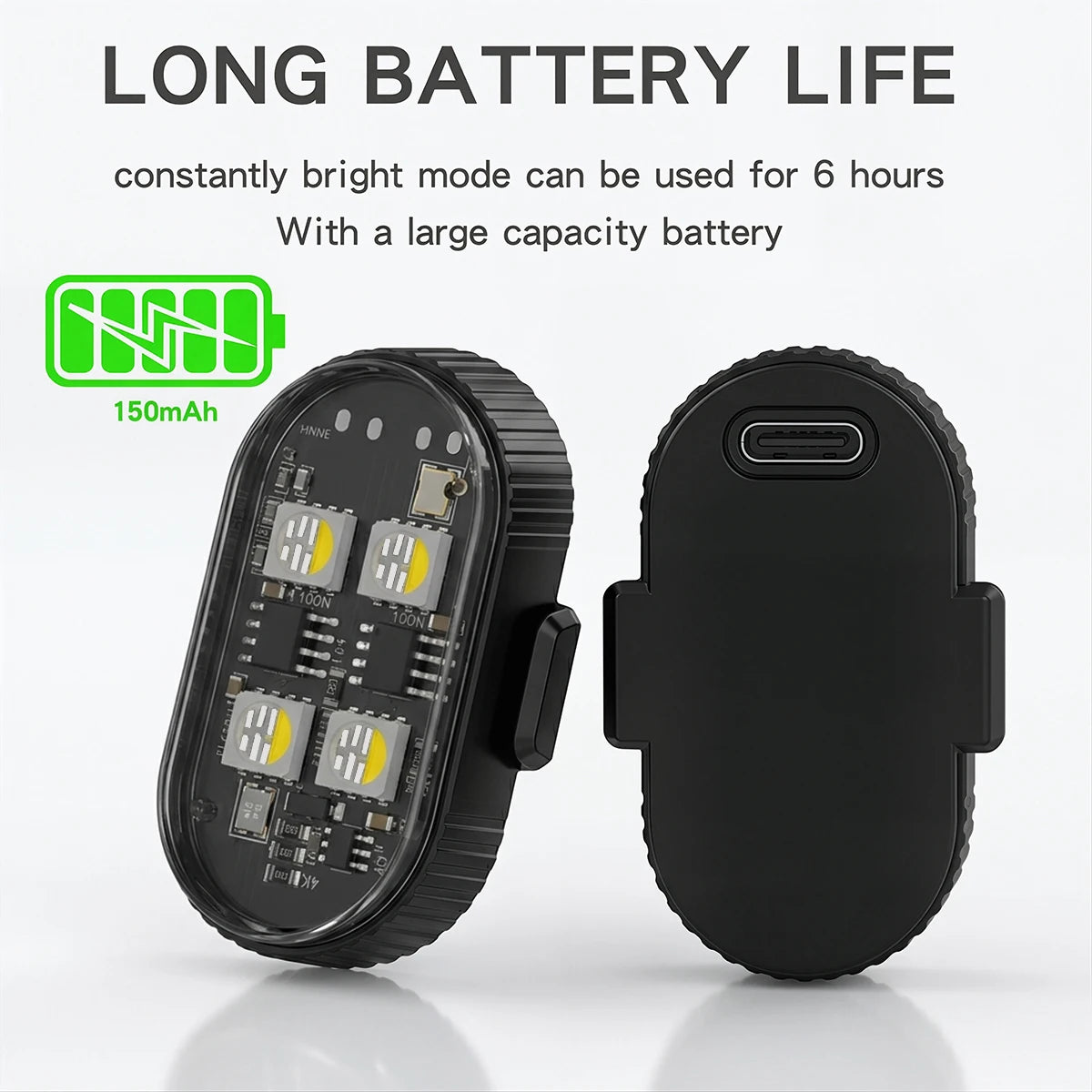 RGB LED Strobe Light Motorcycle LED Flash Wireless Remote Control Aircraft Airplane Helicopter Warning Lights with USB Charging
