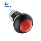 1PCS DIY Mini 12mm Momentary Waterproof Push Button Switch Horn Blue White Green Red Yellow Black 1A 250V Self-reset