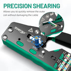 ZOERAX RJ45 CAT6 CAT5E Pass Through Crimp Tool Network Crimping Tool For Cat5 Cat5e Cat6 8P8C Connector with Spare blade