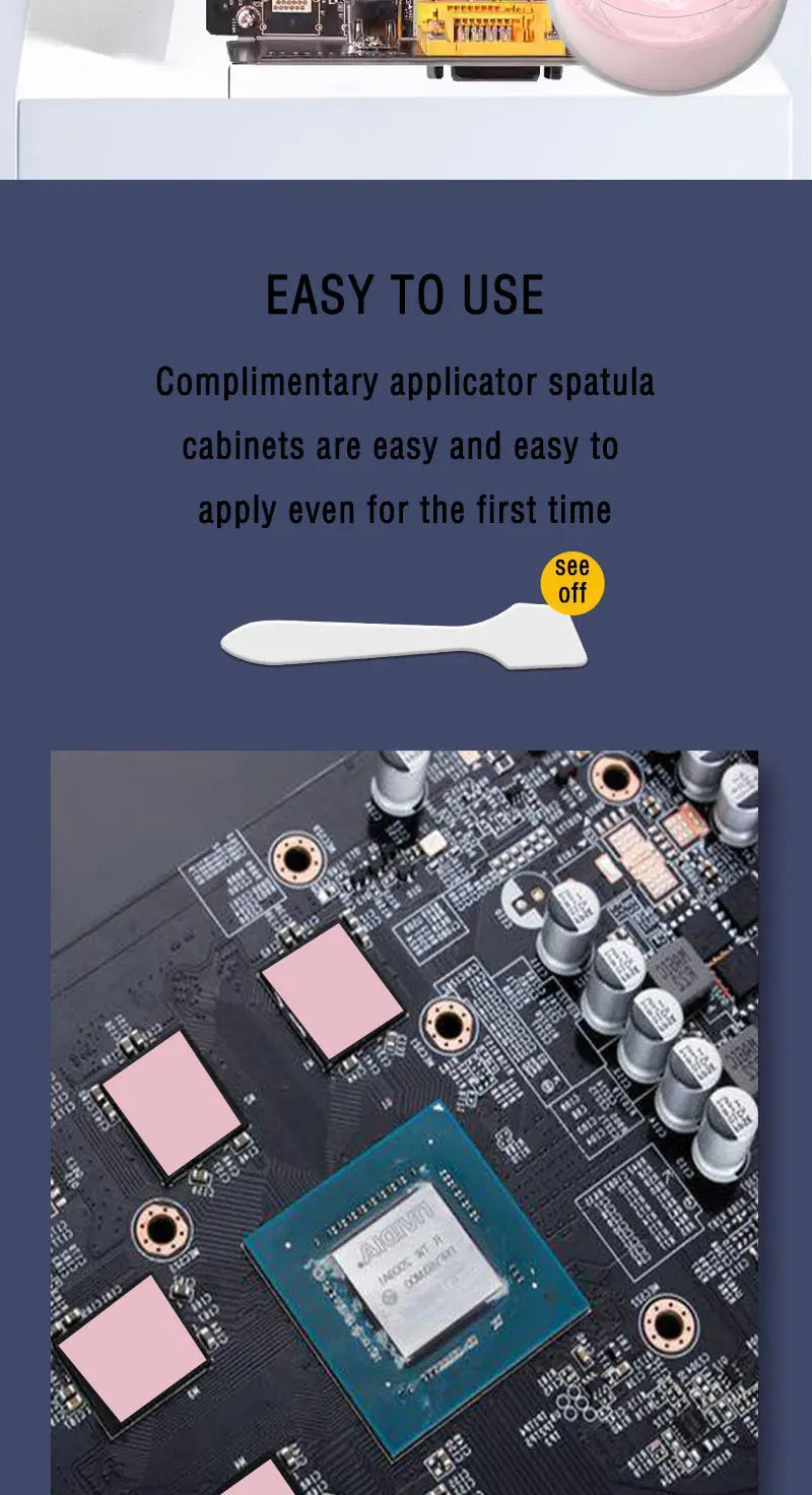 JARAPAD BASIC EXTREME UNLIMITED For VGA GPU IC Processor Thermal Pad Replacement Heat Blocking Putty Thermal Putty Rapid Cooling