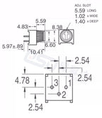 5PCS 3386P 10K 1k 2k 5k 10k 20k 50K 100K 200K 500K 1M Through Hole Trimmer Potentiometer Cermet Turn Top Adjustment