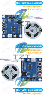 GREATZT ISD1820 recording module voice module the voice board telediphone module board with Microphones + Loudspeaker