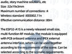 1pcs Original WiFi + Bluetooth module ESP32 serial to WiFi / audio module / ESP32-A1S module