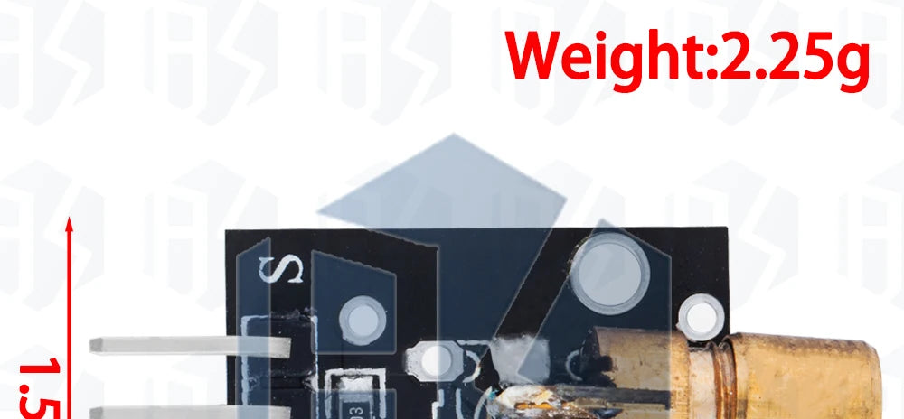 EGBO KY-008 650nm Laser Transmitter Module with Laser Sensor Module Non-Modulator Tube Laser Receiver Module Kit
