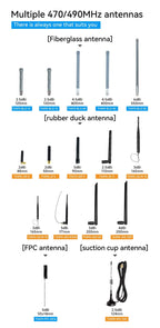 10pcs/lot Wifi Antenna 433MHz 490M SMA-J 4.0dBi High Gain TX433-JKD-20P Omidirectional Straight Rubber Antenna