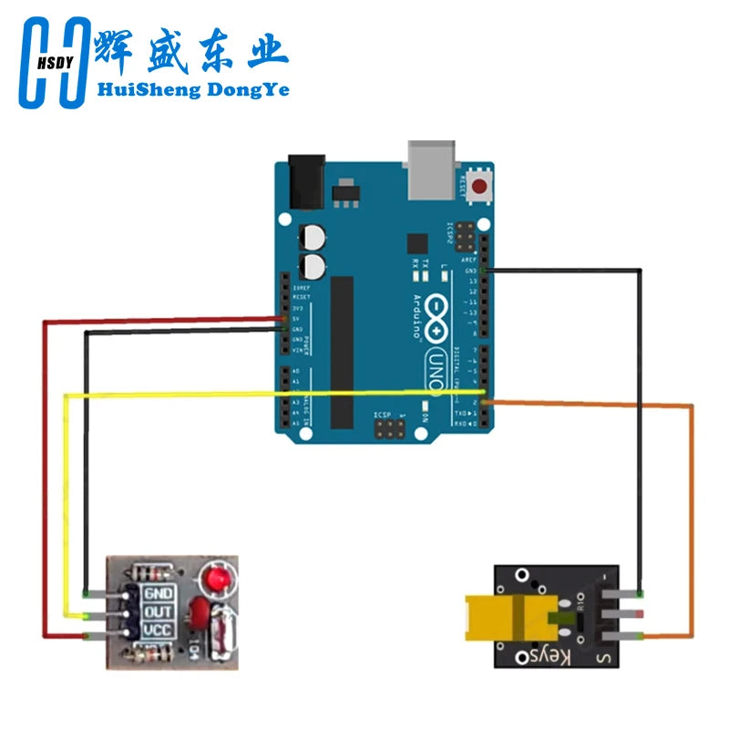 KY-008 650nm Laser Sensor Module 6mm 5V 5mW Red Dot Diode Copper Head for Arduino