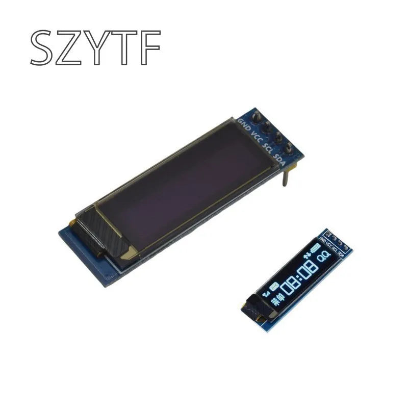 0.91 Inch 128x32 IIC I2C White / Blue OLED LCD Display DIY Module SSD1306 Driver IC DC 3.3V 5V for Arduino