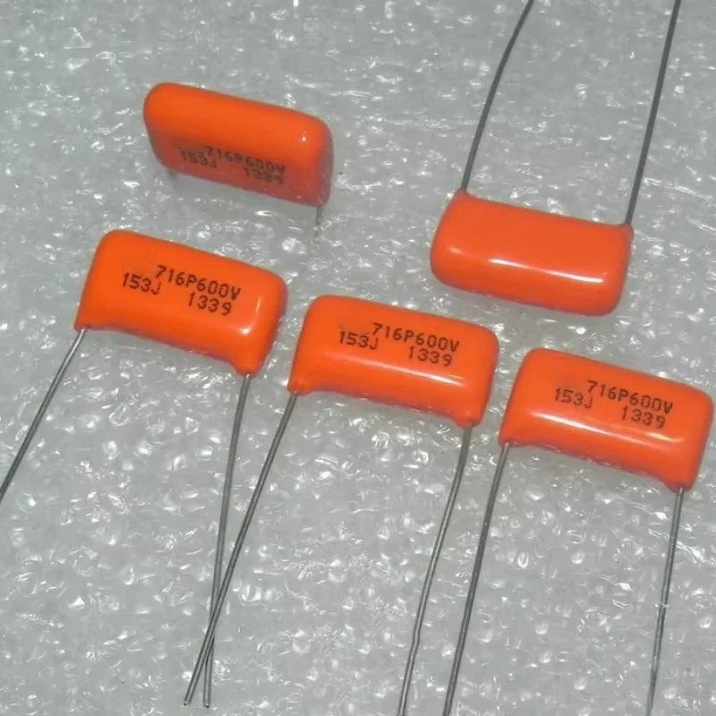 10PCS 716P 600v153 0.015UF 153j 5% Copper Foot Polypropylene Guitar Fever Film Capacitor
