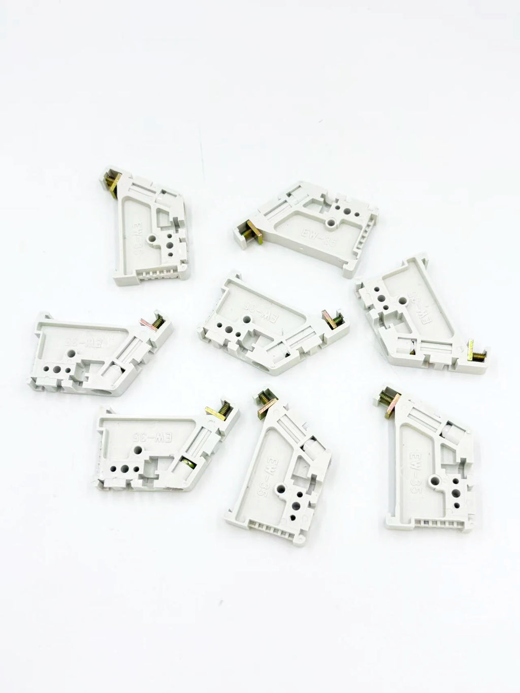 EW-35 DIN Rail Terminal Block Universal Crimping Terminal Block Gray/Brown/White Electrical Accessories 10 20 50 Pieces