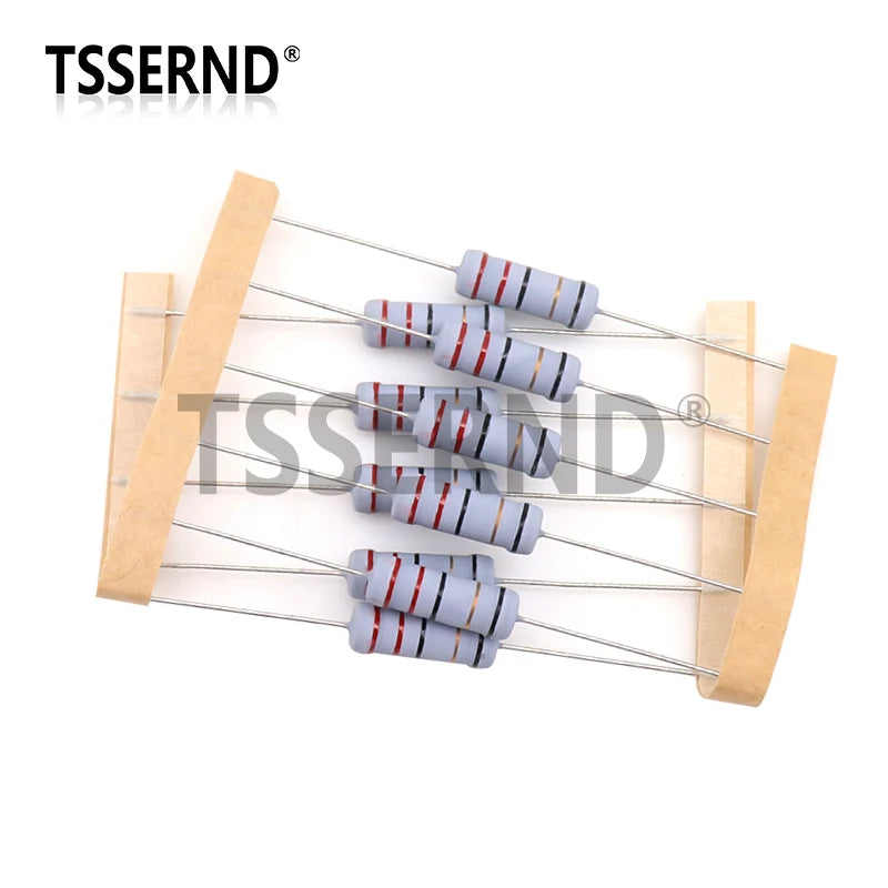 10pcs 3W 5% Wire Wound Resistor Fuse Winding Resistance 0.1R 0.1 0.15 0.22 0.33 0.47 0.5 1 2.2 4.7 6.8 10 22 33 47 51 68 100 Ohm