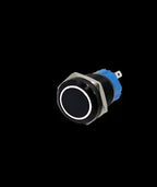 12/16/19/22mm Oxidized Black shell Push Button Switch Momentary Latching Fixed On Off Power Switch LED Light Various Colors