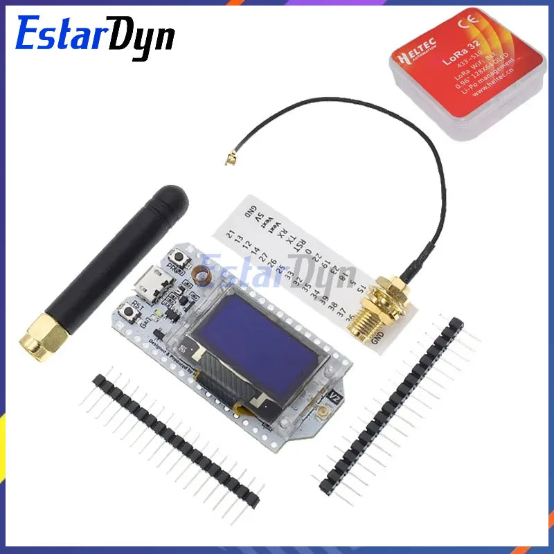 SX1276 ESP32 LoRa 868MHz-915MHz 0.96 Inch Blue OLED Display Bluetooth WIFI Kit 32 Development Board