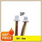 10Pcs JST SH Series 1.0mm Pitch Female Socket Terminal Plug Wire Connectors Set 2-12 Pin Options for Electronic Cables 28AWG