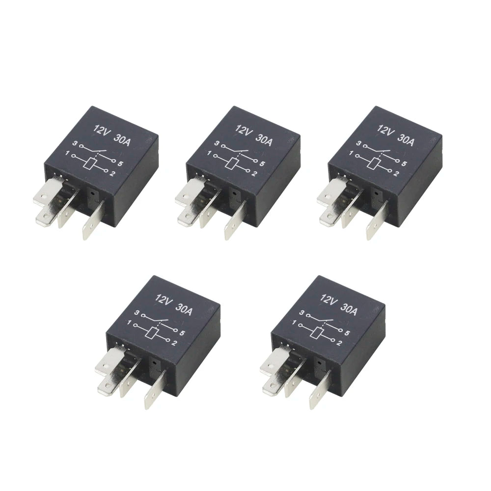5 PCS 4 Pin/5 Pin 30A 12V/24V Violet Series 4-pin/5-pin Automotive Relay