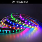 SK6812 4 in 1 RGBW Led Strip Light Similar WS2812B Individual Addressable RGBWW Led Lights 30 60 144Leds/m IP30 65 67 DC5V