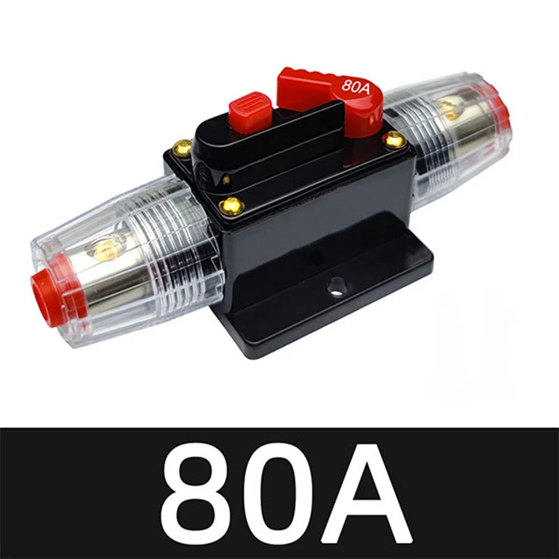20A to 300A 12V-48V Circuit Breaker Power Protect Fuse Trolling with Manual Reset Waterproof Car Boat Manual 30A 80A 100A 300A