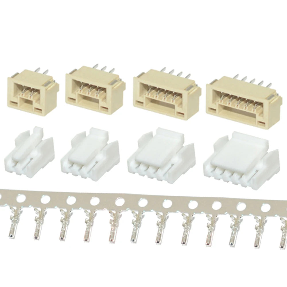 5/10sets GH1.25 GH 1.25 1.25mm with lock Connector Socket Pin Header Vertical Horizontal JST Housing Terminal 2 3 4 5 6 7 8 pin