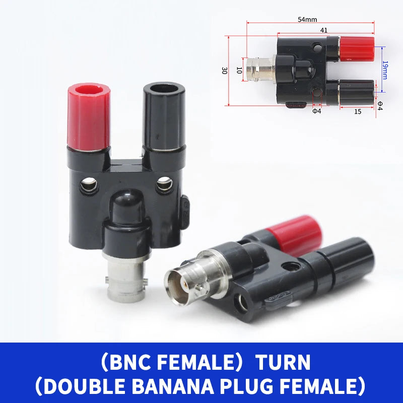 BNC to Banana Male Plug & Female Jack RF Connector Coaxial Test Converter