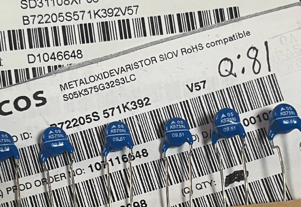 100%New S05K575 05 K575 B72205S0571K392 Multimeter Varistor Package/Shell Disc 5mm 05K575 SO5K575
