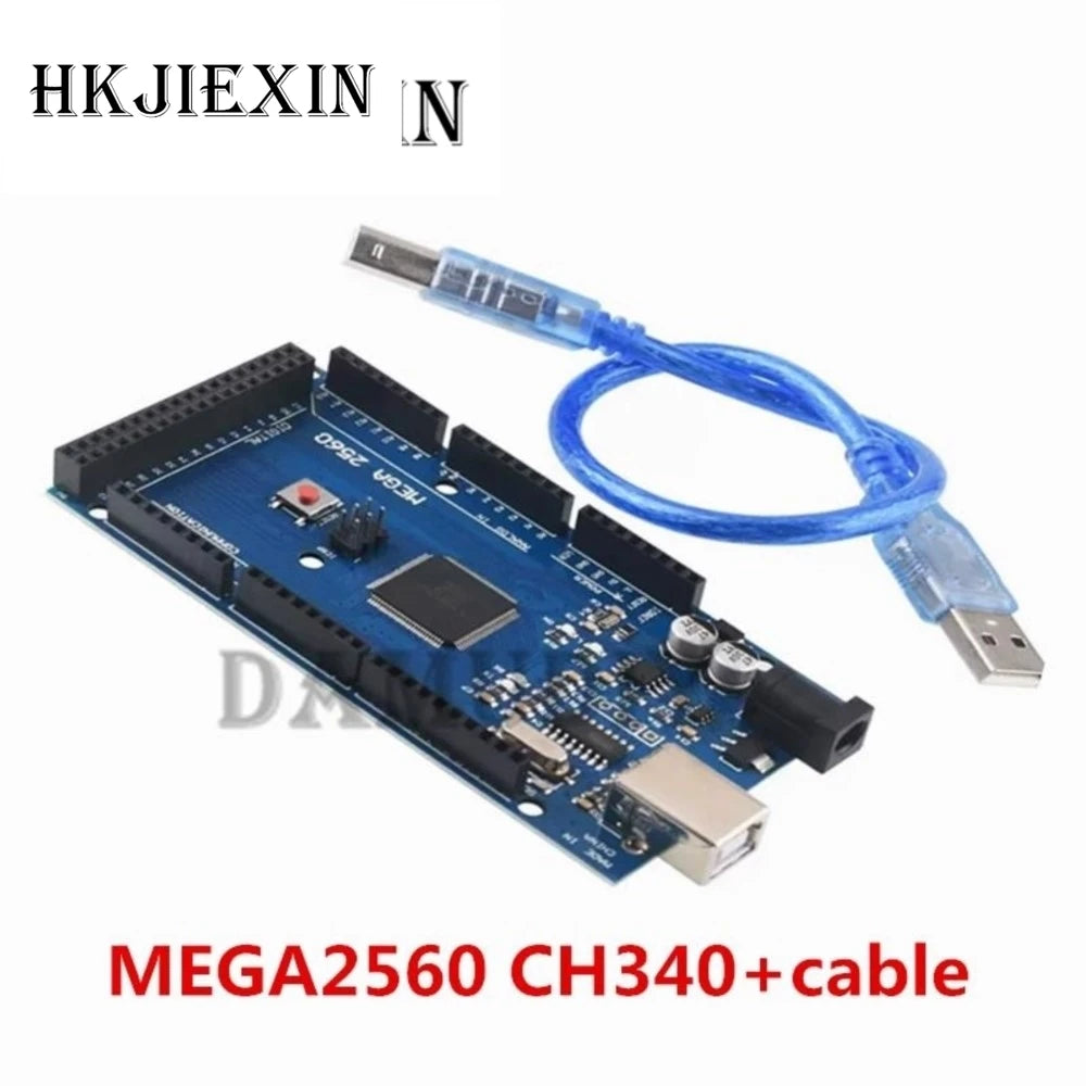 HKJX MEGA2560 R3 (ATmega2560-16AU CH340G) AVR USB Board Development Board MEGA2560 PRO For Arduino Expansion Board  DIY Kit
