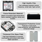 EARU Single Phase Solid State Relay Module SSR-25DA SSR-40DA SSR-40AA SSR-40DD SSR 10A/25A/40A/60A/80A/100A/120A/150A DD DA AA